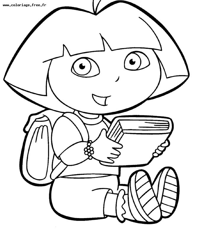Dibujo para colorear: Dora the Explorer (Dibujos animados) #29850 - Dibujos para Colorear e Imprimir Gratis