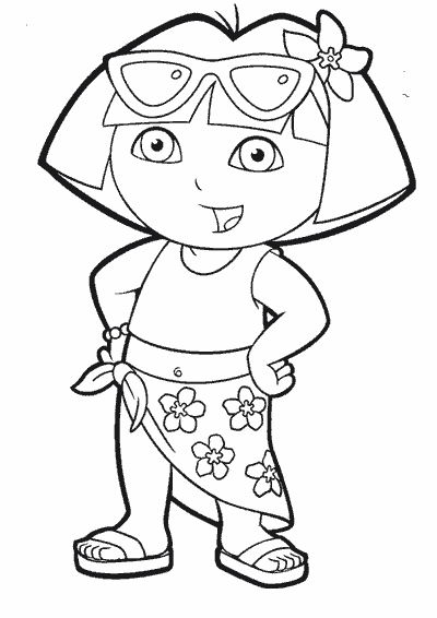 Dibujo para colorear: Dora the Explorer (Dibujos animados) #29874 - Dibujos para Colorear e Imprimir Gratis