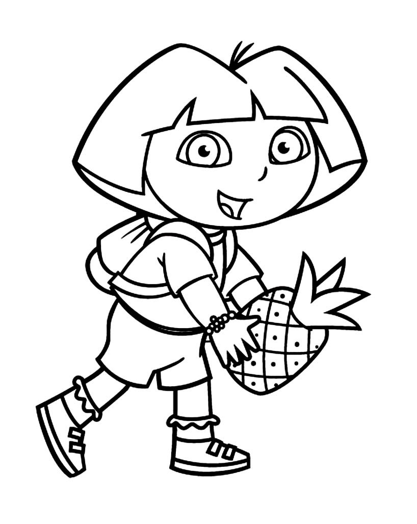 Dibujo para colorear: Dora the Explorer (Dibujos animados) #29875 - Dibujos para Colorear e Imprimir Gratis
