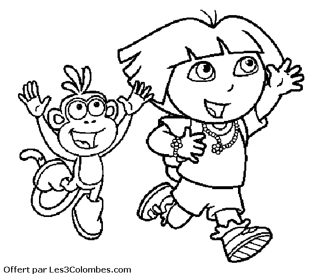 Dibujo para colorear: Dora the Explorer (Dibujos animados) #29920 - Dibujos para Colorear e Imprimir Gratis