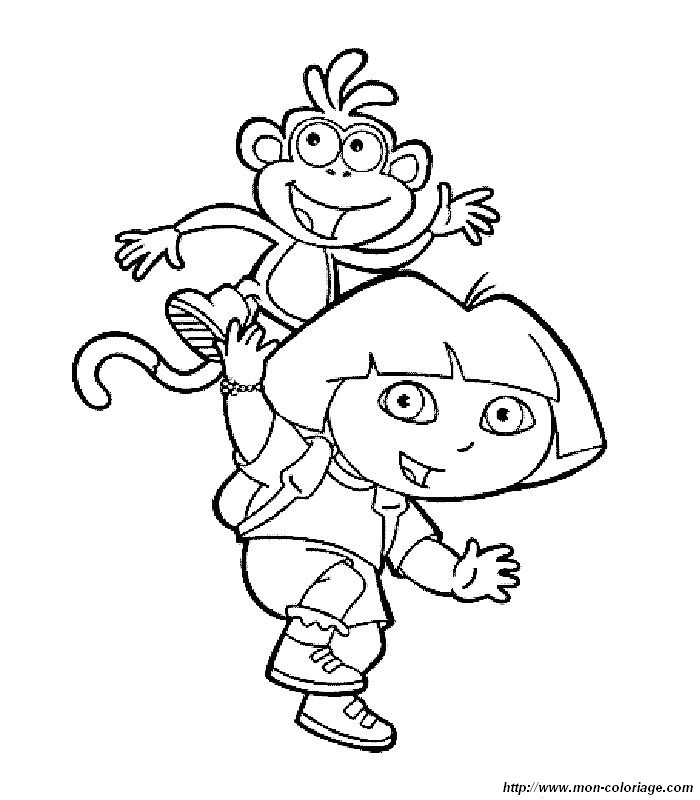 Dibujo para colorear: Dora the Explorer (Dibujos animados) #29961 - Dibujos para Colorear e Imprimir Gratis