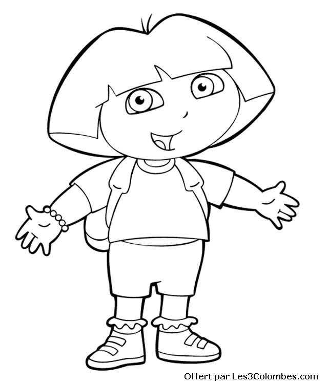 Dibujo para colorear: Dora the Explorer (Dibujos animados) #29973 - Dibujos para Colorear e Imprimir Gratis