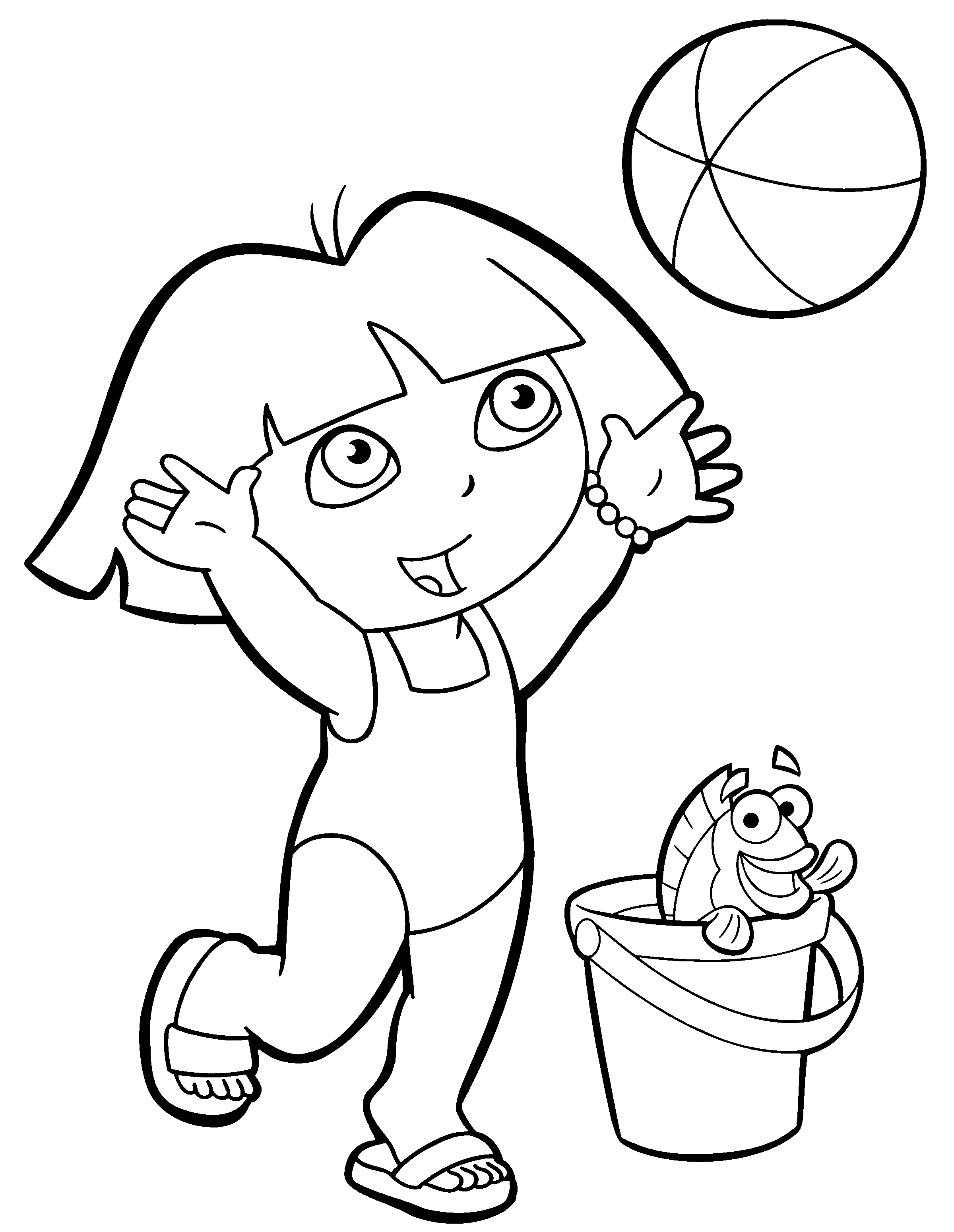 Dibujo para colorear: Dora the Explorer (Dibujos animados) #29975 - Dibujos para Colorear e Imprimir Gratis
