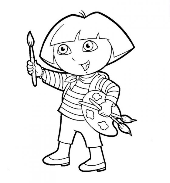 Dibujo para colorear: Dora the Explorer (Dibujos animados) #29989 - Dibujos para Colorear e Imprimir Gratis