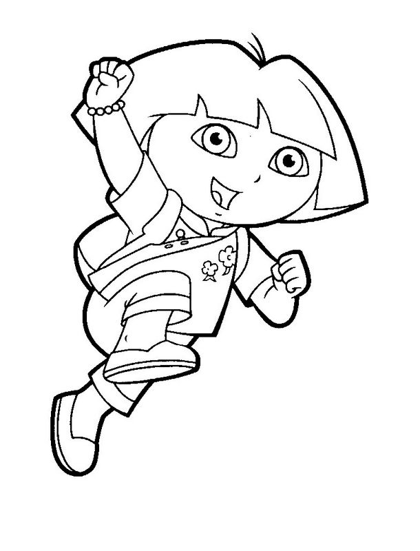 Dibujo para colorear: Dora the Explorer (Dibujos animados) #29990 - Dibujos para Colorear e Imprimir Gratis