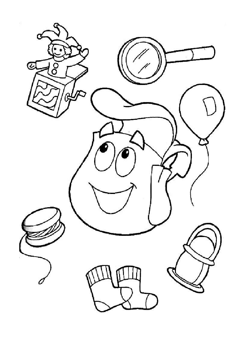 Dibujo para colorear: Dora the Explorer (Dibujos animados) #30012 - Dibujos para Colorear e Imprimir Gratis