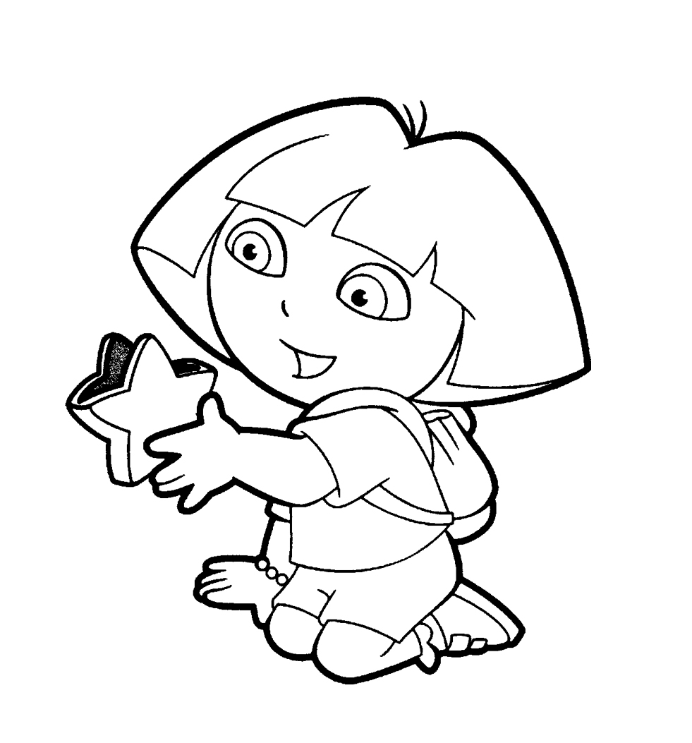 Dibujo para colorear: Dora the Explorer (Dibujos animados) #30027 - Dibujos para Colorear e Imprimir Gratis