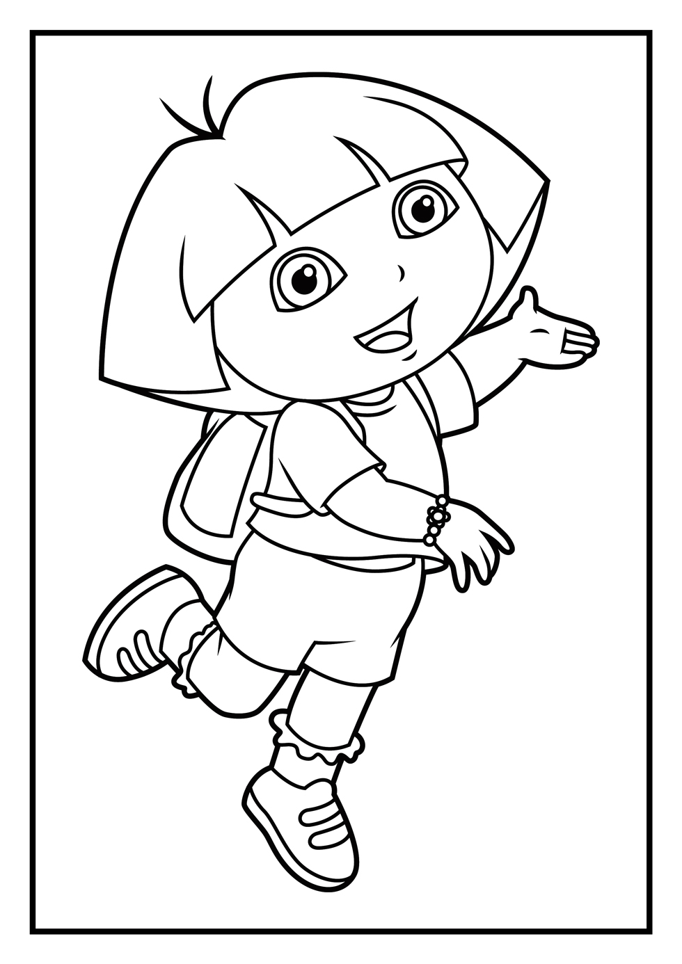 Dibujo para colorear: Dora the Explorer (Dibujos animados) #30095 - Dibujos para Colorear e Imprimir Gratis