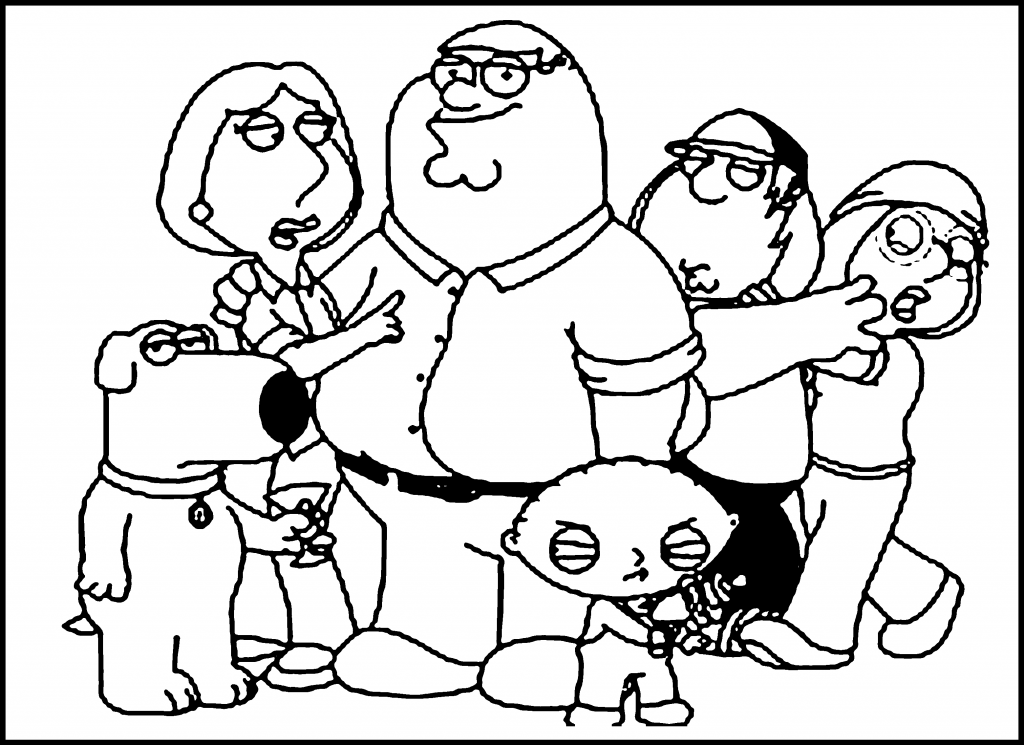 Dibujo para colorear: Family Guy (Dibujos animados) #48736 - Dibujos para Colorear e Imprimir Gratis