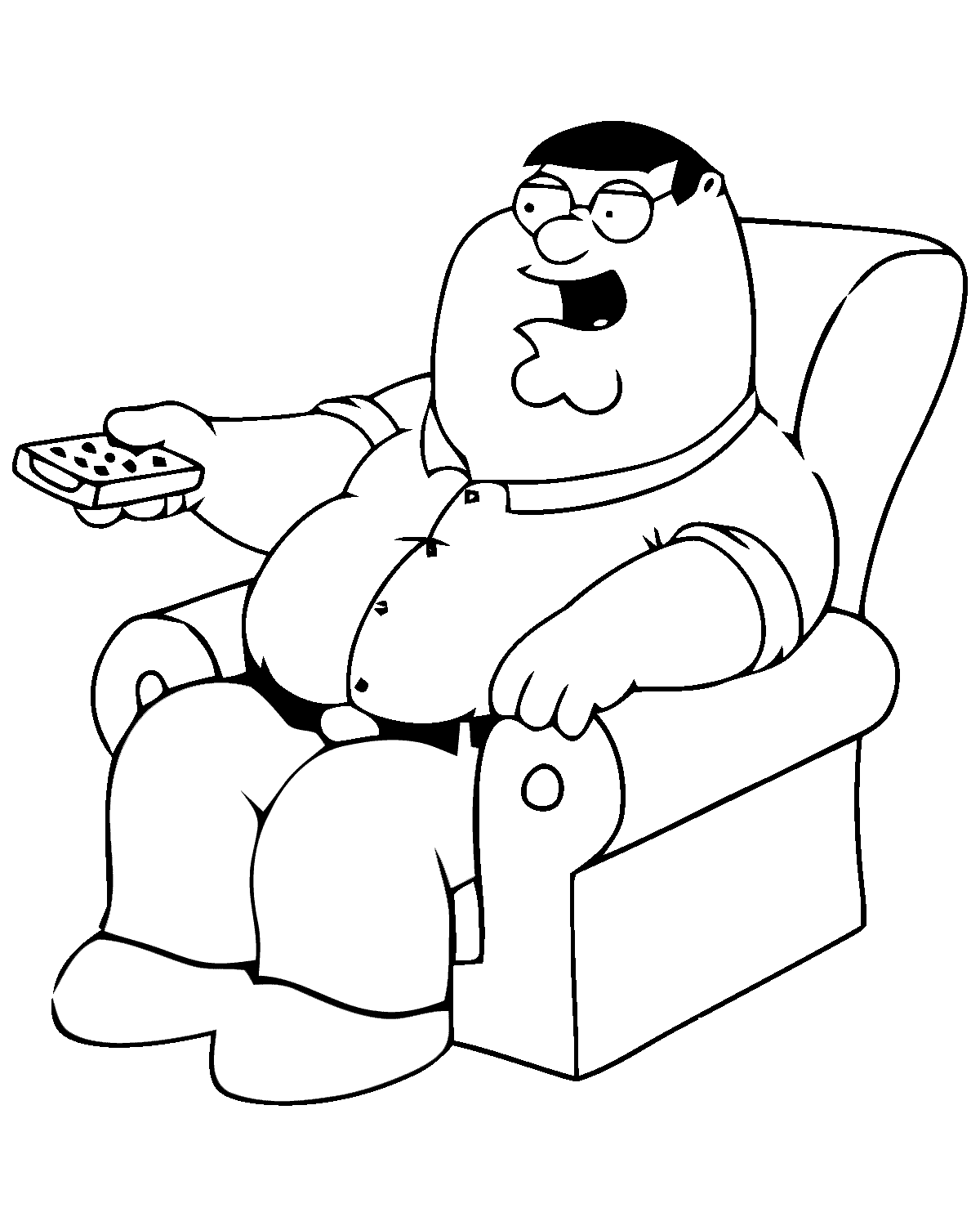 Dibujo para colorear: Family Guy (Dibujos animados) #48739 - Dibujos para Colorear e Imprimir Gratis