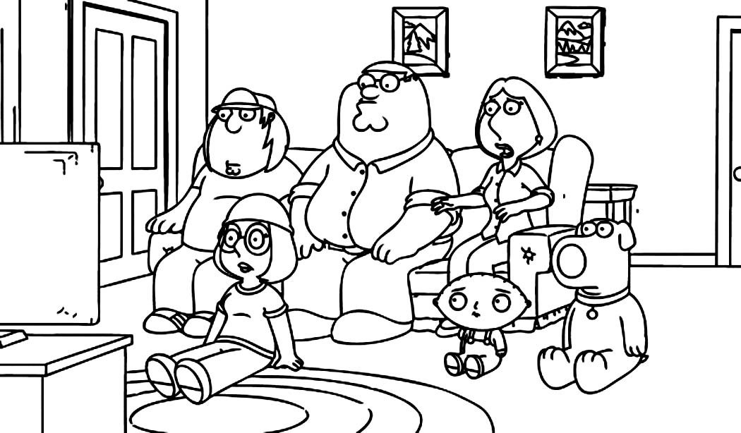 Dibujo para colorear: Family Guy (Dibujos animados) #48747 - Dibujos para Colorear e Imprimir Gratis