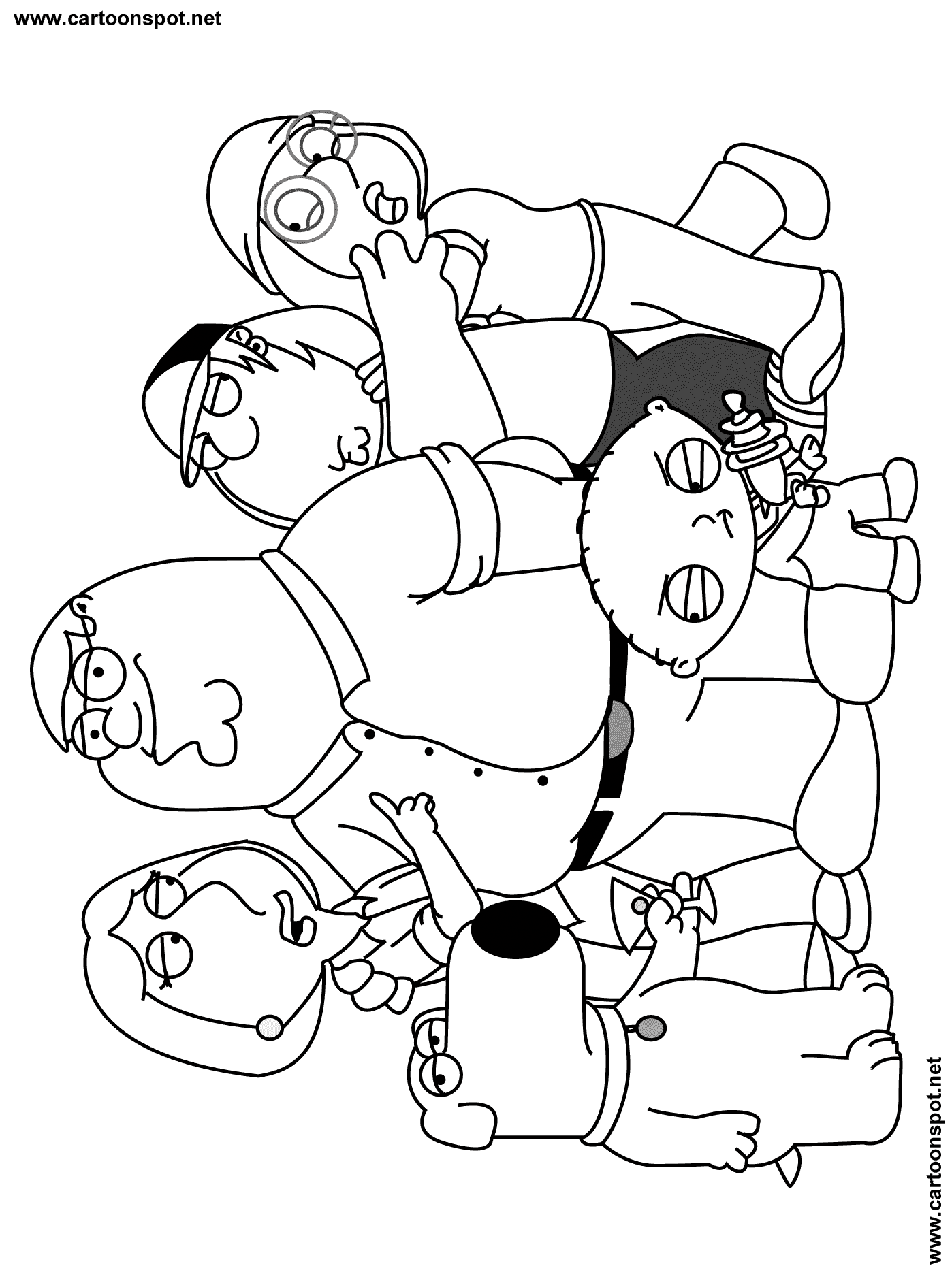Dibujo para colorear: Family Guy (Dibujos animados) #48748 - Dibujos para Colorear e Imprimir Gratis