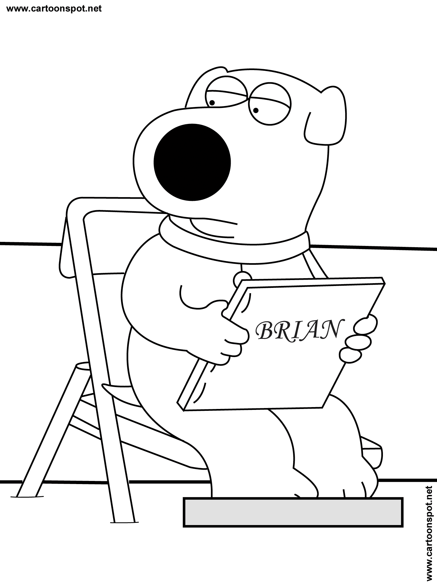 Dibujo para colorear: Family Guy (Dibujos animados) #48762 - Dibujos para Colorear e Imprimir Gratis