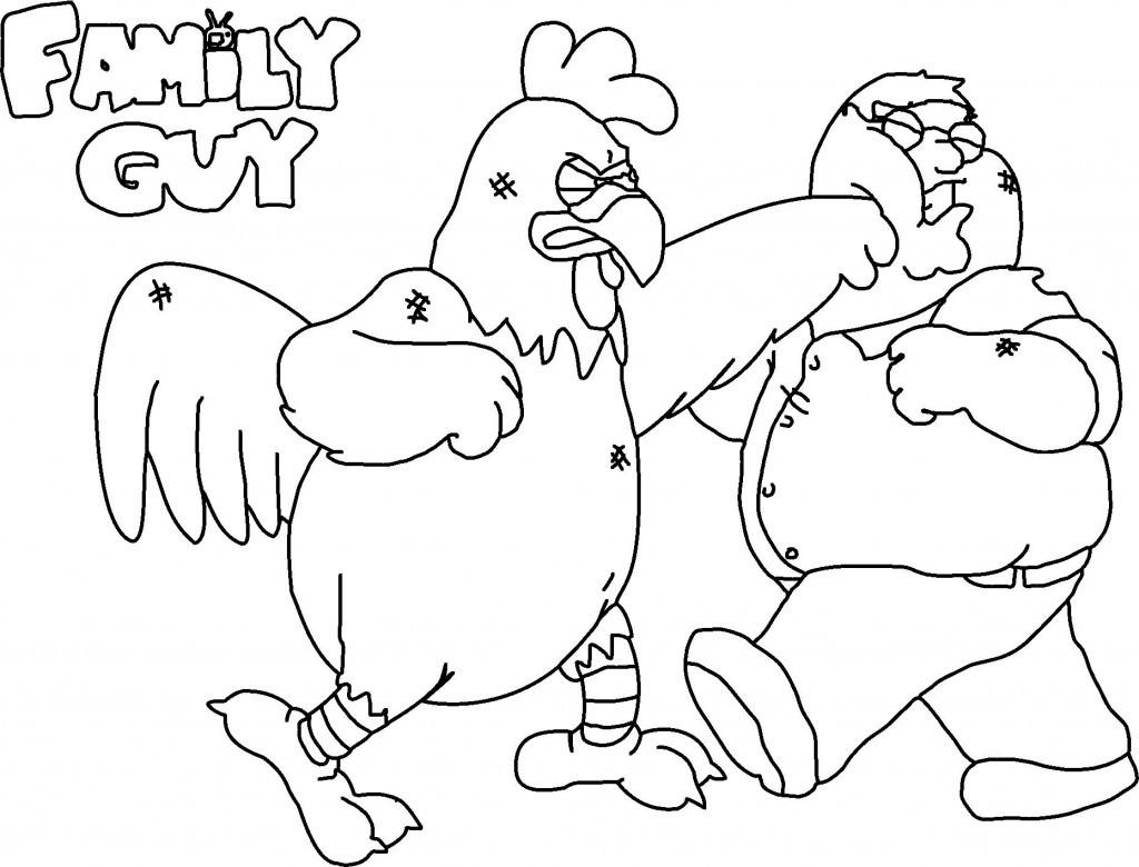Dibujo para colorear: Family Guy (Dibujos animados) #48841 - Dibujos para Colorear e Imprimir Gratis