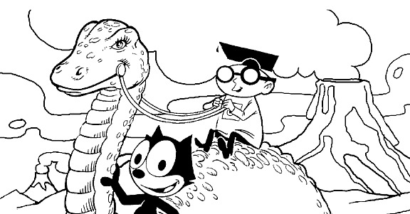 Dibujo para colorear: Felix the Cat (Dibujos animados) #47853 - Dibujos para Colorear e Imprimir Gratis