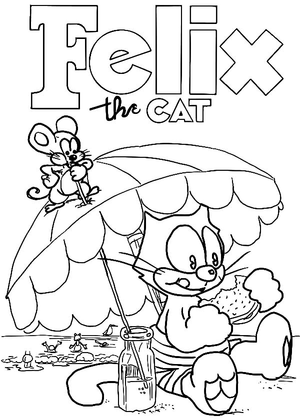 Dibujo para colorear: Felix the Cat (Dibujos animados) #47862 - Dibujos para Colorear e Imprimir Gratis