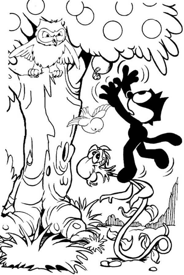 Dibujo para colorear: Felix the Cat (Dibujos animados) #47864 - Dibujos para Colorear e Imprimir Gratis