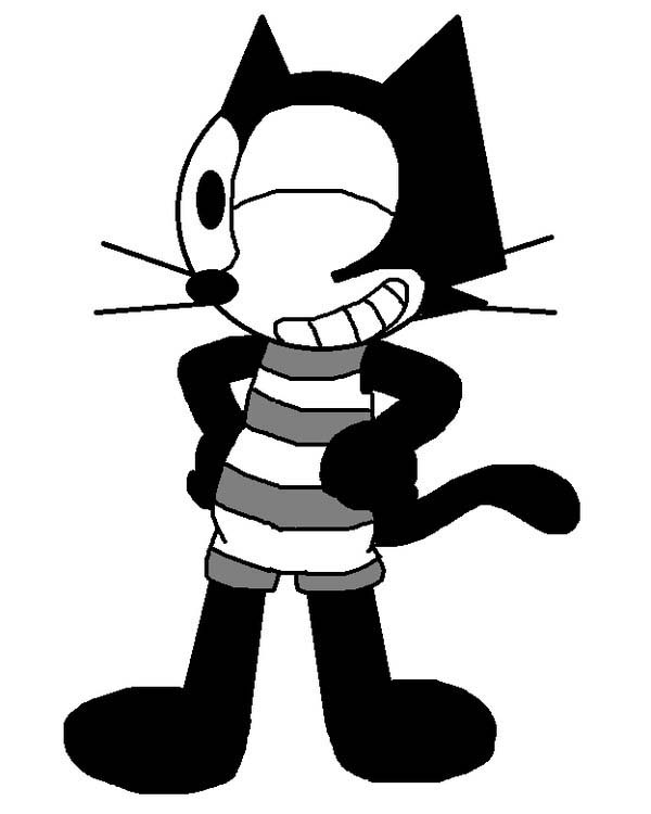Dibujo para colorear: Felix the Cat (Dibujos animados) #47875 - Dibujos para Colorear e Imprimir Gratis