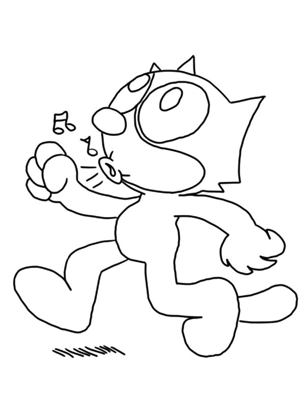 Dibujo para colorear: Felix the Cat (Dibujos animados) #47889 - Dibujos para Colorear e Imprimir Gratis