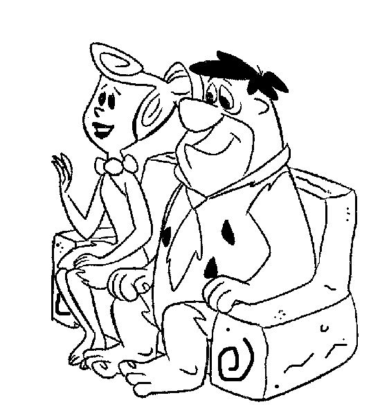 Dibujo para colorear: Flintstones (Dibujos animados) #29516 - Dibujos para Colorear e Imprimir Gratis