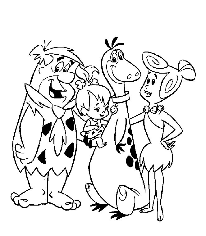 Dibujo para colorear: Flintstones (Dibujos animados) #29538 - Dibujos para Colorear e Imprimir Gratis