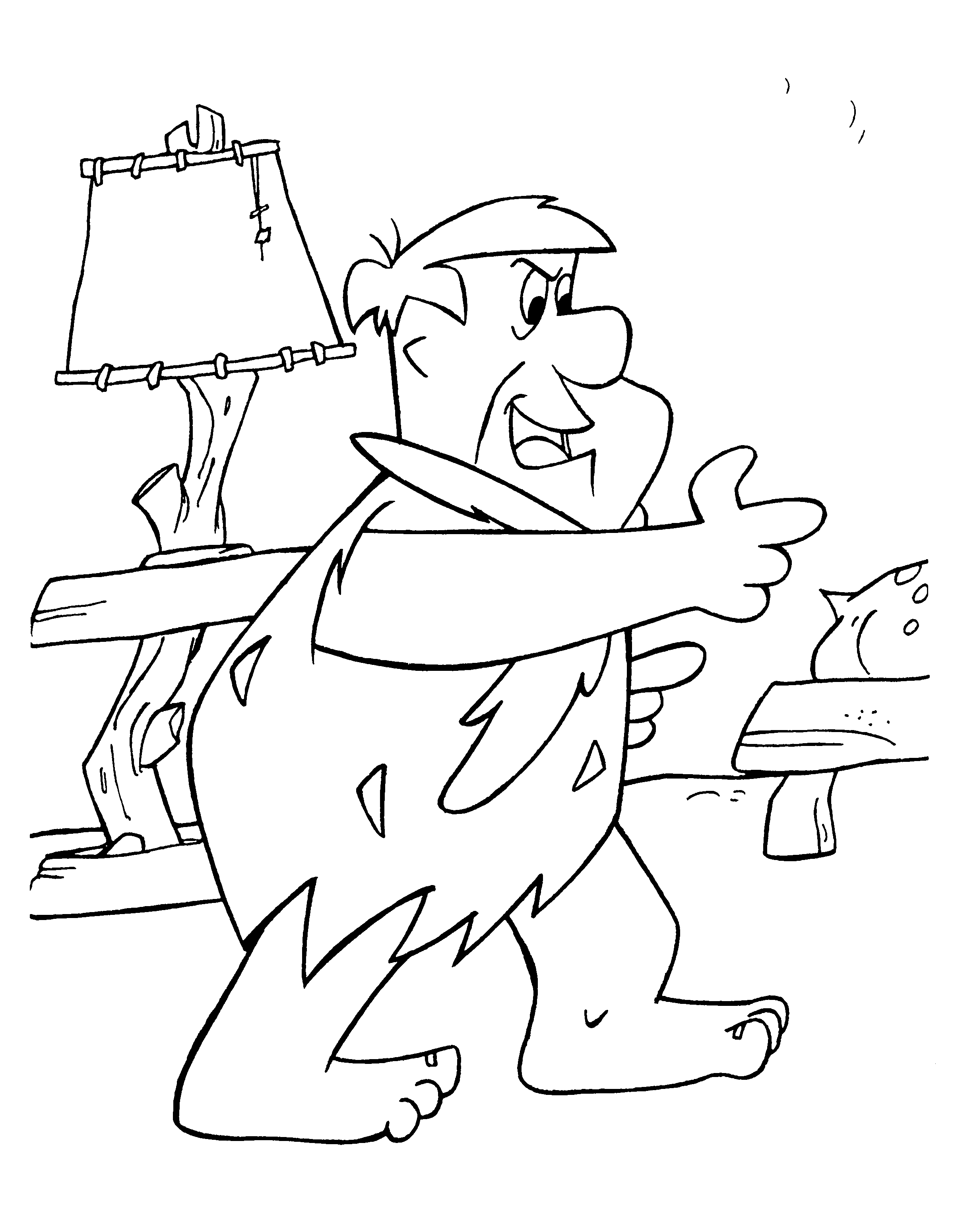 Dibujo para colorear: Flintstones (Dibujos animados) #29539 - Dibujos para Colorear e Imprimir Gratis