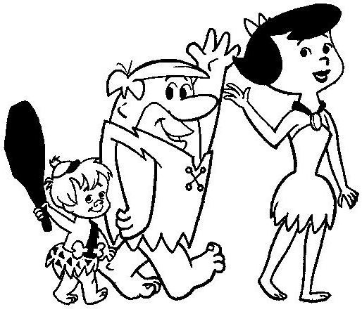 Dibujo para colorear: Flintstones (Dibujos animados) #29544 - Dibujos para Colorear e Imprimir Gratis