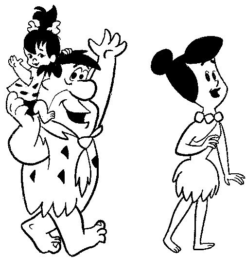 Dibujo para colorear: Flintstones (Dibujos animados) #29564 - Dibujos para Colorear e Imprimir Gratis