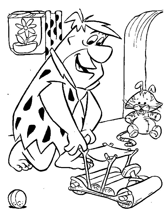 Dibujo para colorear: Flintstones (Dibujos animados) #29569 - Dibujos para Colorear e Imprimir Gratis