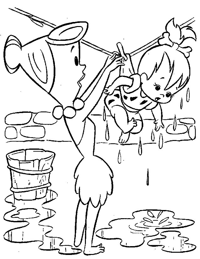 Dibujo para colorear: Flintstones (Dibujos animados) #29572 - Dibujos para Colorear e Imprimir Gratis
