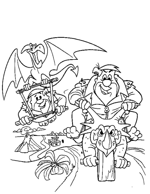 Dibujo para colorear: Flintstones (Dibujos animados) #29578 - Dibujos para Colorear e Imprimir Gratis