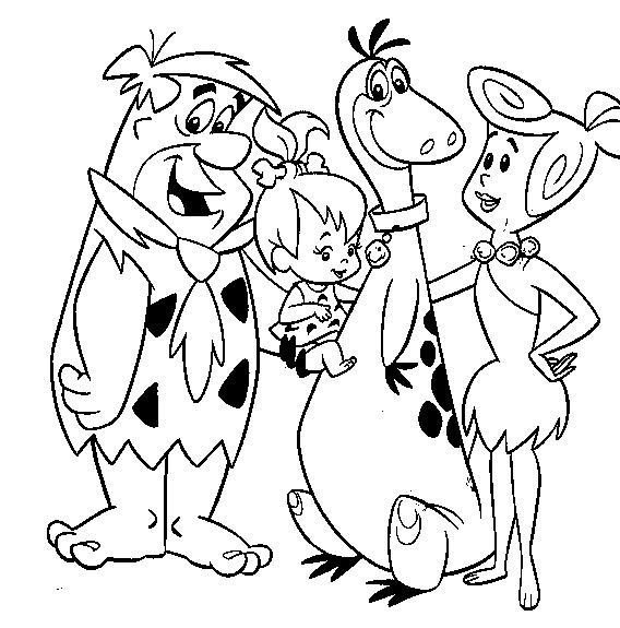 Dibujo para colorear: Flintstones (Dibujos animados) #29584 - Dibujos para Colorear e Imprimir Gratis