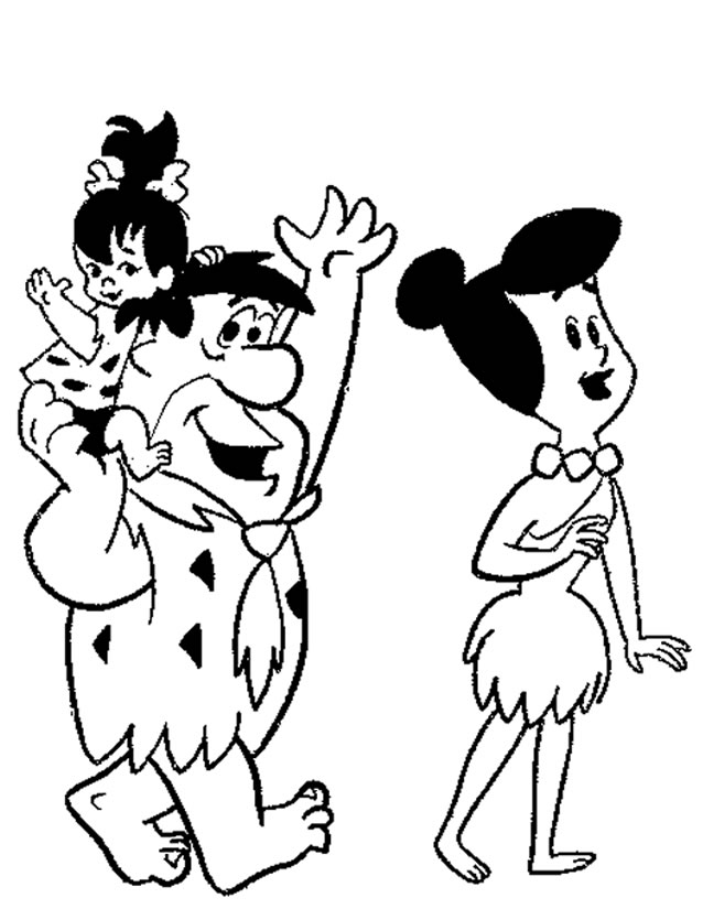Dibujo para colorear: Flintstones (Dibujos animados) #29589 - Dibujos para Colorear e Imprimir Gratis