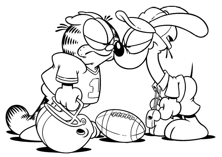 Dibujo para colorear: Garfield (Dibujos animados) #26116 - Dibujos para Colorear e Imprimir Gratis