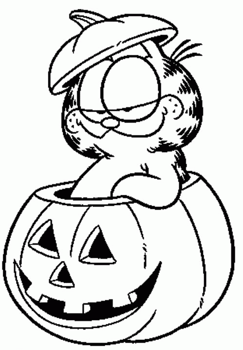 Dibujo para colorear: Garfield (Dibujos animados) #26125 - Dibujos para Colorear e Imprimir Gratis