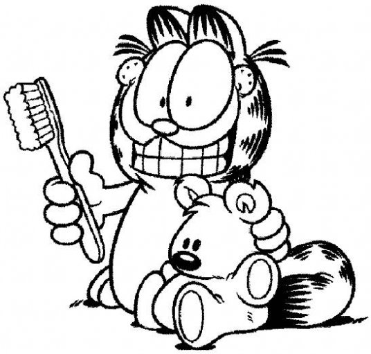 Dibujo para colorear: Garfield (Dibujos animados) #26156 - Dibujos para Colorear e Imprimir Gratis