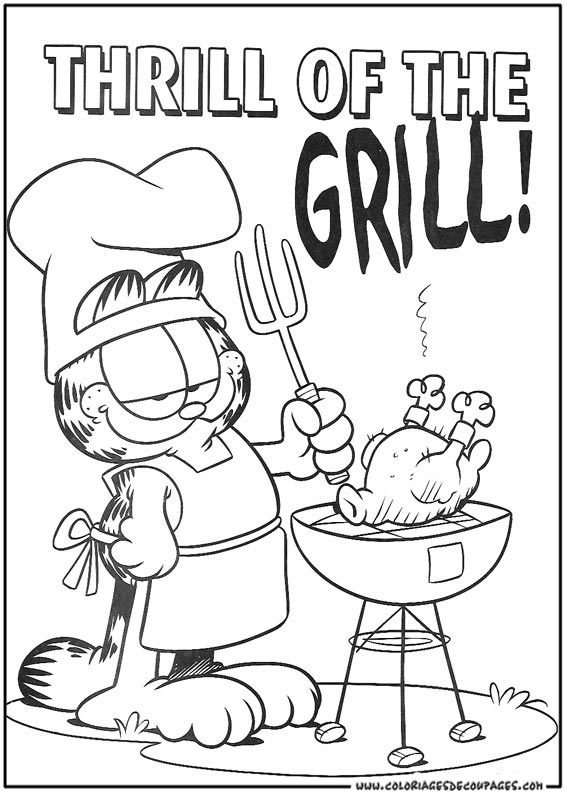 Dibujo para colorear: Garfield (Dibujos animados) #26158 - Dibujos para Colorear e Imprimir Gratis