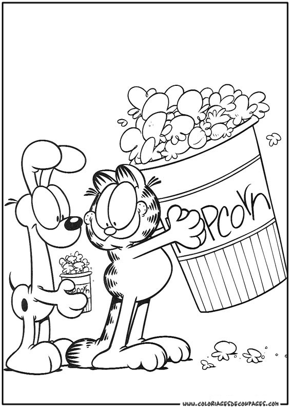 Dibujo para colorear: Garfield (Dibujos animados) #26196 - Dibujos para Colorear e Imprimir Gratis