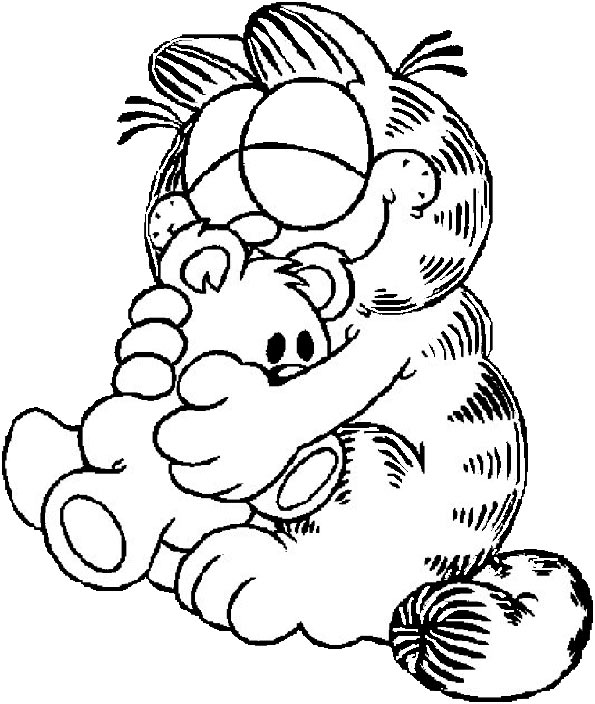 Dibujo para colorear: Garfield (Dibujos animados) #26197 - Dibujos para Colorear e Imprimir Gratis