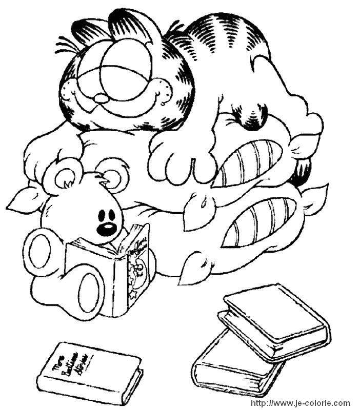 Dibujo para colorear: Garfield (Dibujos animados) #26213 - Dibujos para Colorear e Imprimir Gratis