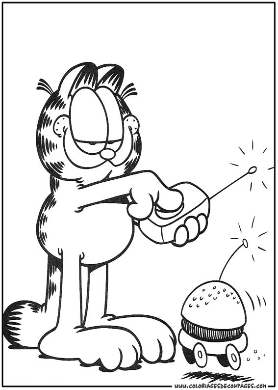 Dibujo para colorear: Garfield (Dibujos animados) #26220 - Dibujos para Colorear e Imprimir Gratis