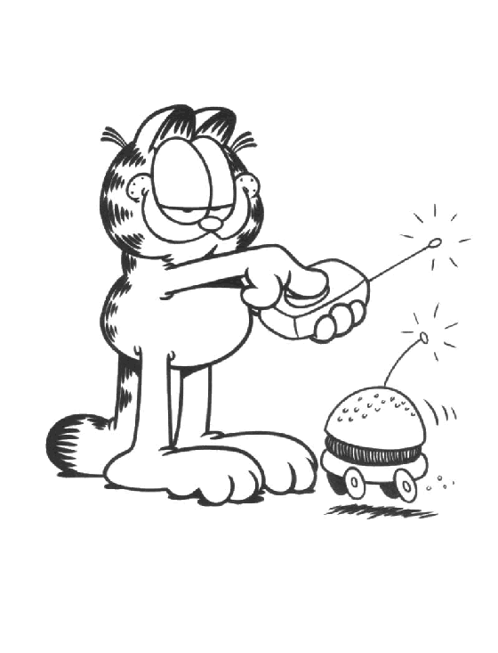 Dibujo para colorear: Garfield (Dibujos animados) #26224 - Dibujos para Colorear e Imprimir Gratis