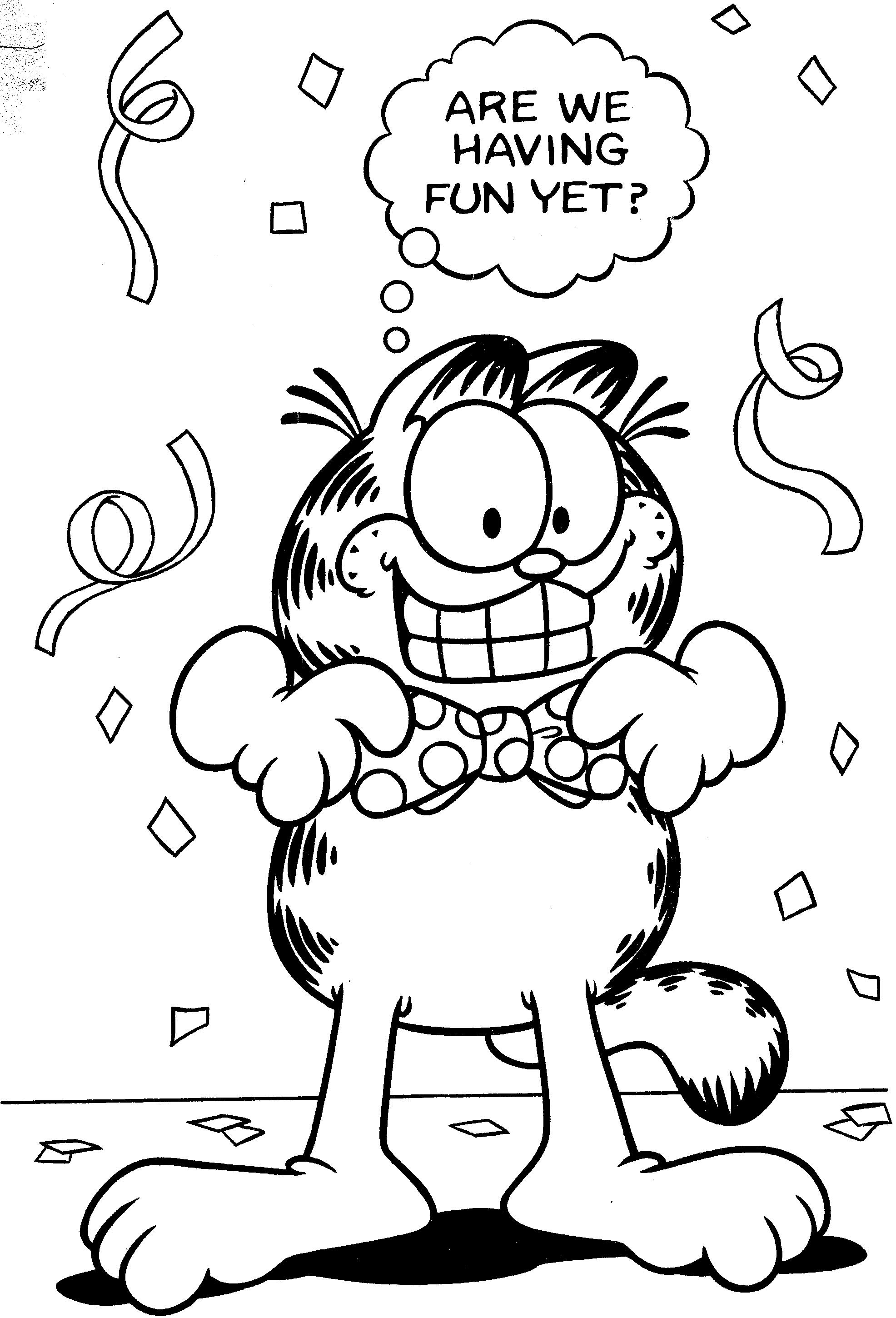 Dibujo para colorear: Garfield (Dibujos animados) #26254 - Dibujos para Colorear e Imprimir Gratis