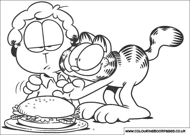 Dibujo para colorear: Garfield (Dibujos animados) #26264 - Dibujos para Colorear e Imprimir Gratis
