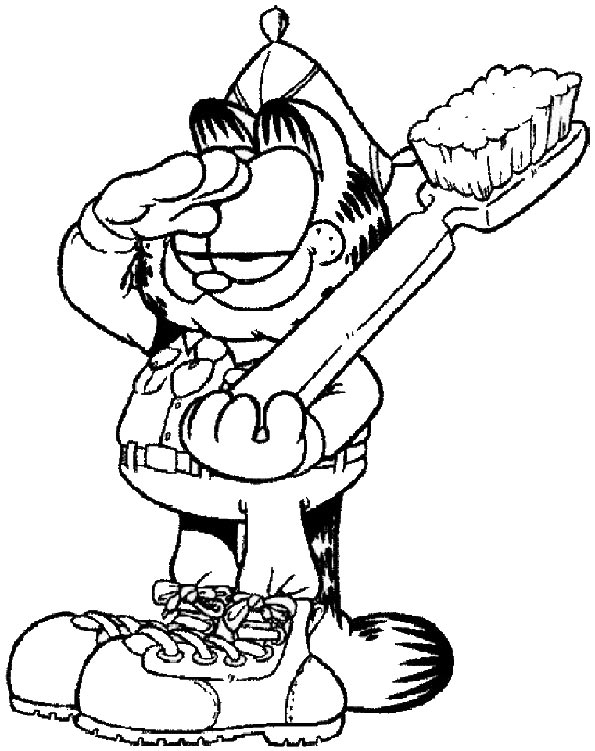 Dibujo para colorear: Garfield (Dibujos animados) #26306 - Dibujos para Colorear e Imprimir Gratis