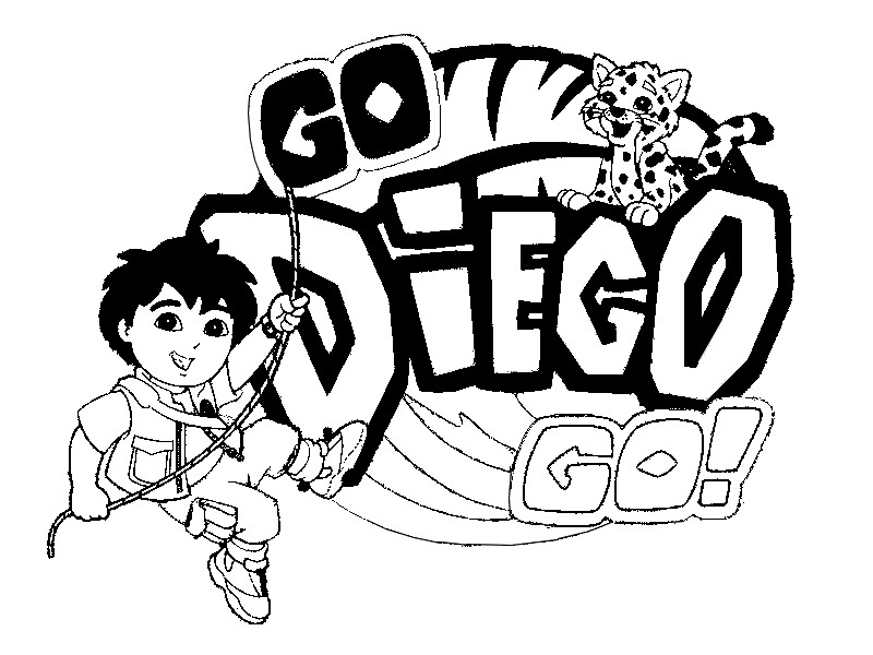 Dibujo para colorear: Go Diego! (Dibujos animados) #48551 - Dibujos para Colorear e Imprimir Gratis