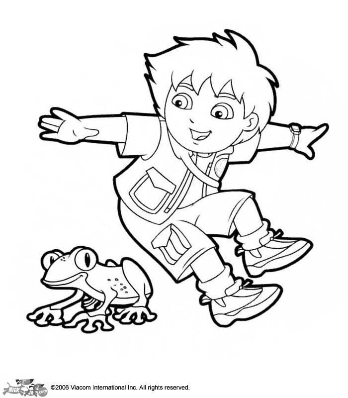 Dibujo para colorear: Go Diego! (Dibujos animados) #48592 - Dibujos para Colorear e Imprimir Gratis