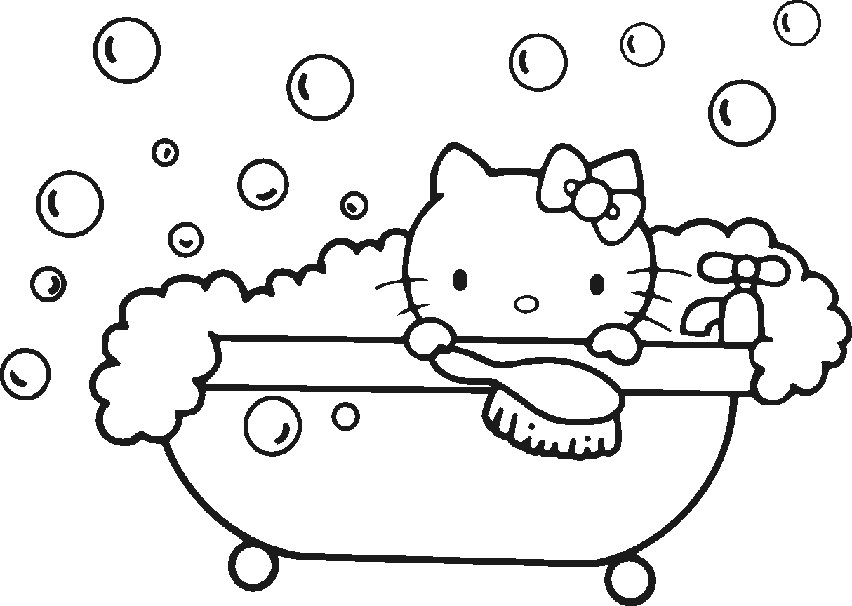 Dibujo para colorear: Hello Kitty (Dibujos animados) #36730 - Dibujos para Colorear e Imprimir Gratis
