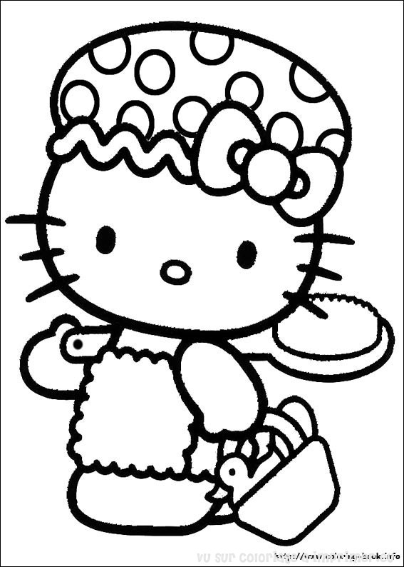 Dibujo para colorear: Hello Kitty (Dibujos animados) #36732 - Dibujos para Colorear e Imprimir Gratis