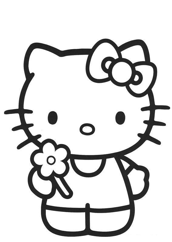 Dibujo para colorear: Hello Kitty (Dibujos animados) #36753 - Dibujos para Colorear e Imprimir Gratis